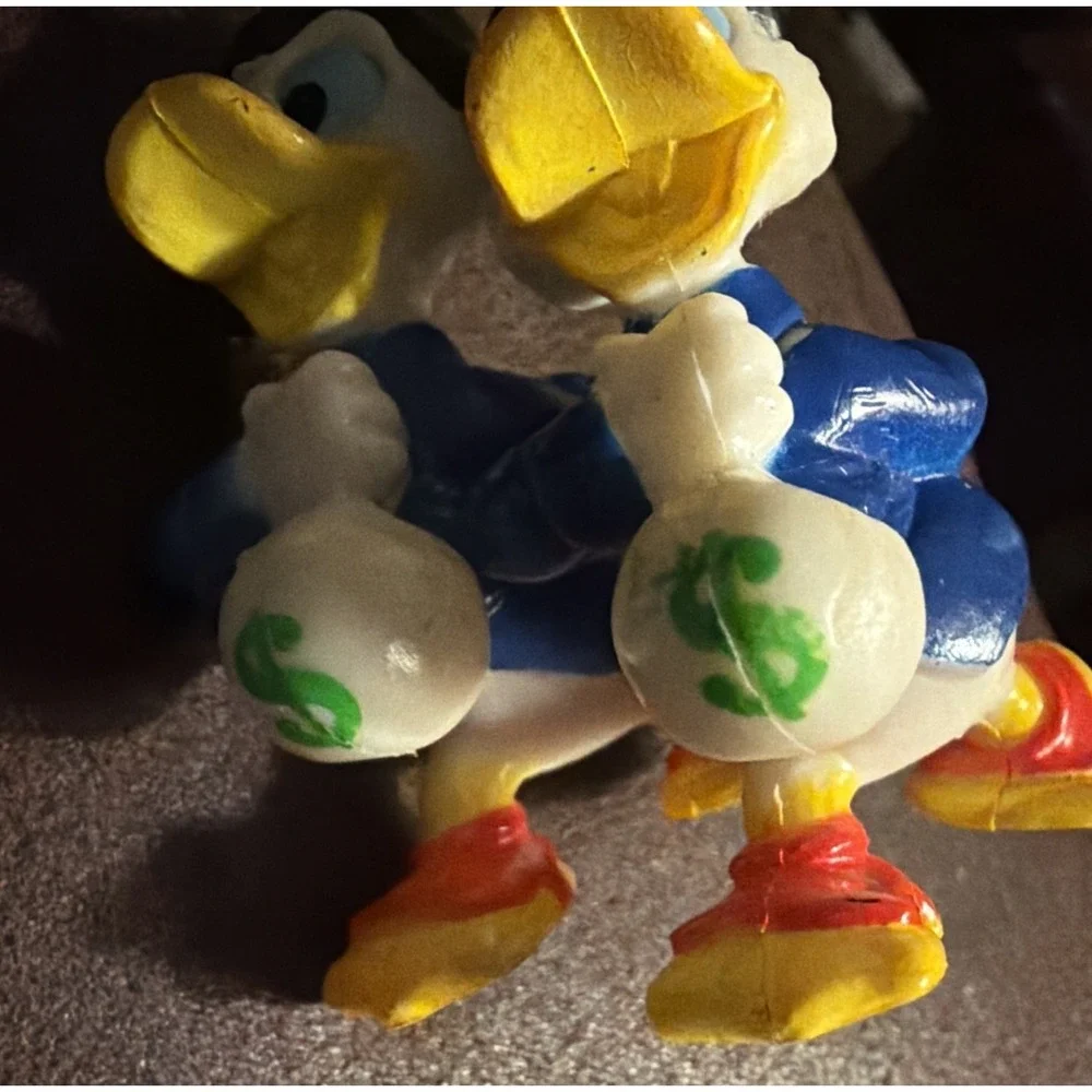 Vintage Rare 1991 Walt Disney Ducktales Scrooge McDuck  Lot Of 2 Toy Figures 90s